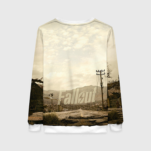 Женский свитшот Fallout City / 3D-Белый – фото 2
