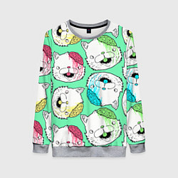 Женский свитшот Drop Dead: Kitty Heads