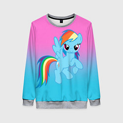 Свитшот женский My Little Pony, цвет: 3D-меланж