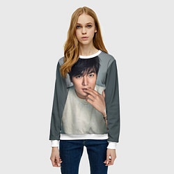 Свитшот женский Lee Min Ho, цвет: 3D-белый — фото 2