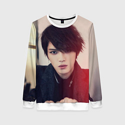 Свитшот женский Kim JaeJoong, цвет: 3D-белый