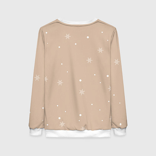 Женский свитшот Пингвин с шариком / 3D-Белый – фото 2