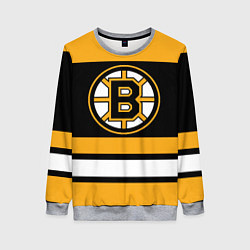 Свитшот женский Boston Bruins, цвет: 3D-меланж