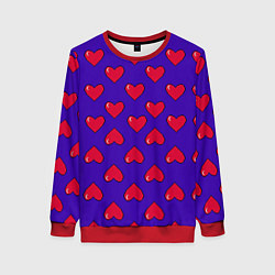 Женский свитшот Hearts Pattern