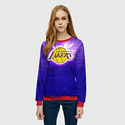 Свитшот женский Los Angeles Lakers, цвет: 3D-красный — фото 2