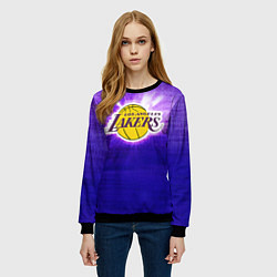 Свитшот женский Los Angeles Lakers, цвет: 3D-черный — фото 2