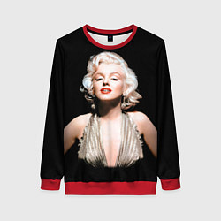 Свитшот женский Мерлин Монро 2, цвет: 3D-красный