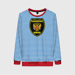 Свитшот женский Рыболовные войска, цвет: 3D-красный