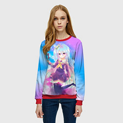 Свитшот женский No Game No Life, цвет: 3D-красный — фото 2
