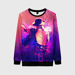 Свитшот женский Michael Jackson: Moon, цвет: 3D-черный