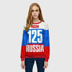 Свитшот женский Russia: from 125, цвет: 3D-красный — фото 2