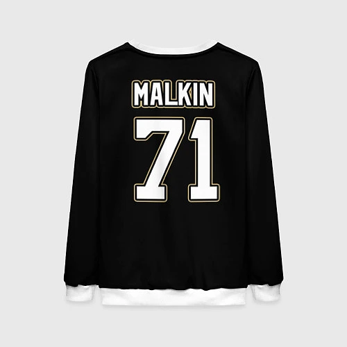 Женский свитшот Pittsburgh Penguins: Malkin / 3D-Белый – фото 2