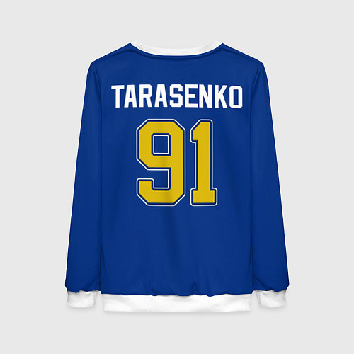 Женский свитшот St Louis Blues: Tarasenko 91 / 3D-Белый – фото 2