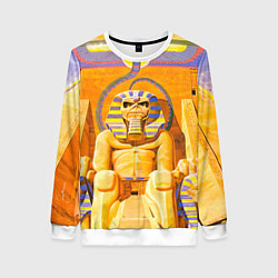 Свитшот женский Iron Maiden: Pharaon, цвет: 3D-белый