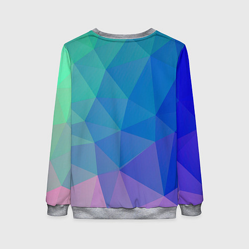 Женский свитшот Геометрия / 3D-Меланж – фото 2