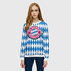 Свитшот женский FC Bayern Munchen, цвет: 3D-белый — фото 2