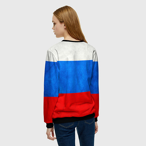Женский свитшот Russia: from 84 / 3D-Черный – фото 4