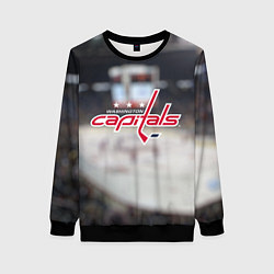 Свитшот женский Washington Capitals, цвет: 3D-черный