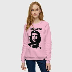 Свитшот хлопковый женский Che Guevara, цвет: светло-розовый — фото 2