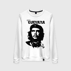 Свитшот хлопковый женский Che Guevara, цвет: белый