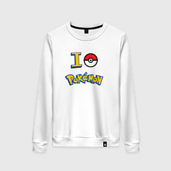 Женский свитшот Покемон I love pokemon