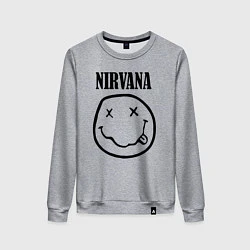 Свитшот хлопковый женский Nirvana, цвет: меланж