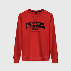 Свитшот хлопковый женский Princeton Plainsboro, цвет: красный