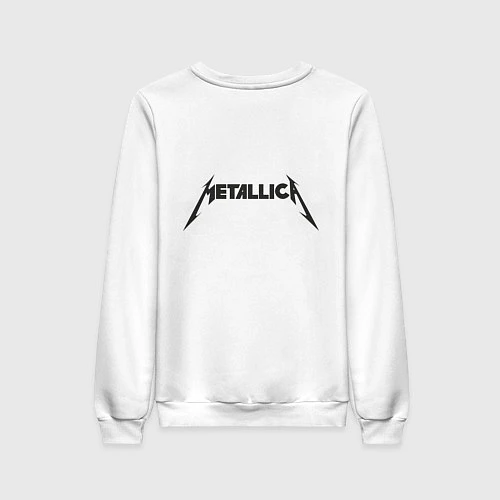 Женский свитшот Metallica / Белый – фото 2