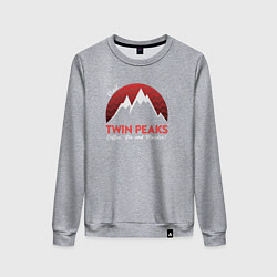 Свитшот хлопковый женский Twin Peaks: Pie & Murder, цвет: меланж