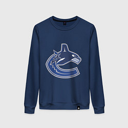 Свитшот хлопковый женский Vancouver Canucks, цвет: тёмно-синий