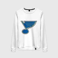 Свитшот хлопковый женский St Louis Blues, цвет: белый