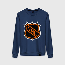 Свитшот хлопковый женский NHL, цвет: тёмно-синий