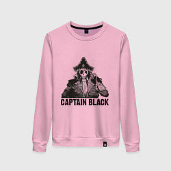 Свитшот хлопковый женский Captain Black, цвет: светло-розовый