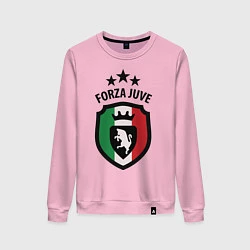 Свитшот хлопковый женский Forza Juventus, цвет: светло-розовый