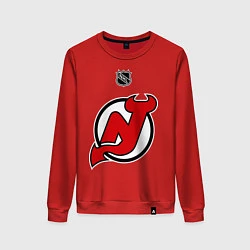 Свитшот хлопковый женский New Jersey Devils: Kovalchuk 17, цвет: красный