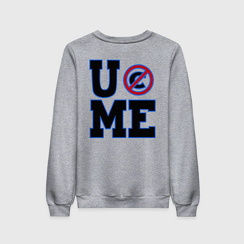 Женский свитшот Never Give Up: Cenation / Меланж – фото 2