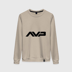 Свитшот хлопковый женский AVP: White Style, цвет: миндальный