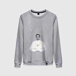Свитшот хлопковый женский The Young Pope, цвет: меланж