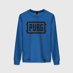 Свитшот хлопковый женский PUBG, цвет: синий