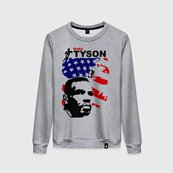 Свитшот хлопковый женский Mike Tyson: USA Boxing, цвет: меланж
