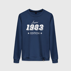 Свитшот хлопковый женский Limited Edition 1983, цвет: тёмно-синий