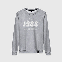 Свитшот хлопковый женский Limited Edition 1983, цвет: меланж