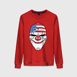 Свитшот хлопковый женский American Mask, цвет: красный
