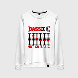 Свитшот хлопковый женский Bassick: Not so basic, цвет: белый