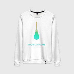 Свитшот хлопковый женский Imagine Dragons: Night Visions, цвет: белый