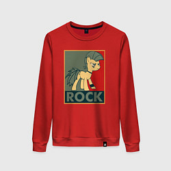Свитшот хлопковый женский Rock Pony, цвет: красный