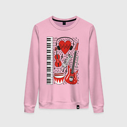 Женский свитшот Истинный меломан