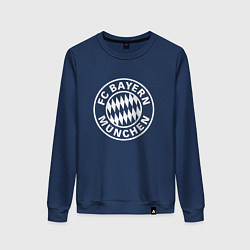 Свитшот хлопковый женский FC Bayern Munchen, цвет: тёмно-синий