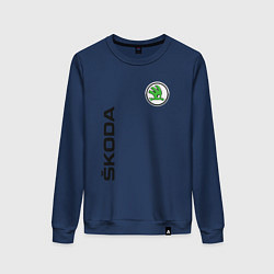 Свитшот хлопковый женский Skoda Style, цвет: тёмно-синий