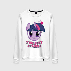 Свитшот хлопковый женский Twilight Sparkle, цвет: белый